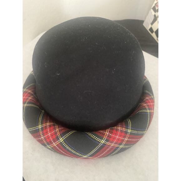 VTG Bollman Hat Co. Importina Black Wool Hat Size 7 22 Inches - Picture 6 of 8